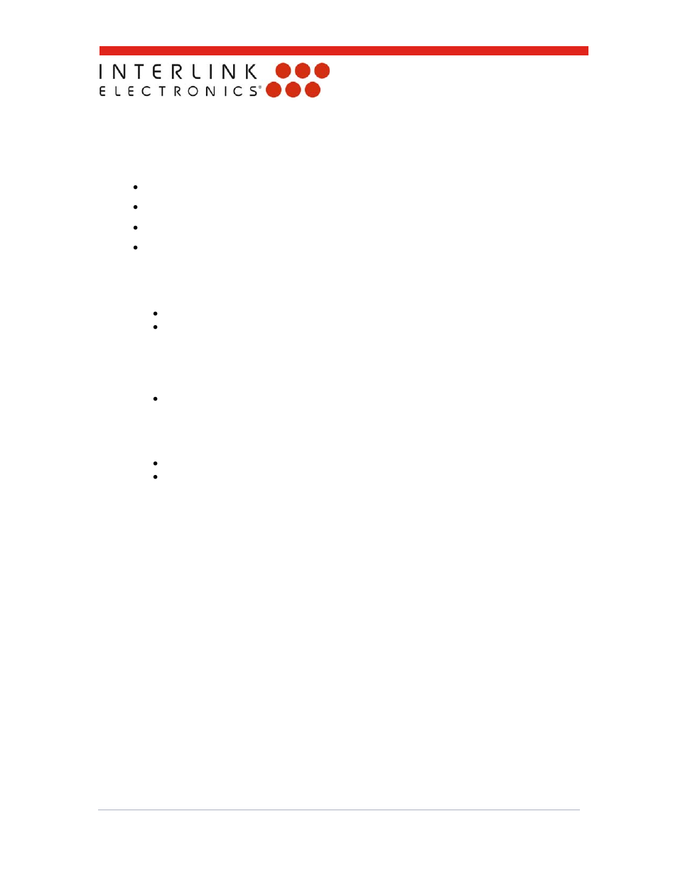 0 usb information, 1 device pid and vid, 2 data packet | 3 usb suspend mode, 4 operating voltage and current | Interlink Electronics VersaPad USB User Manual | Page 18 / 22