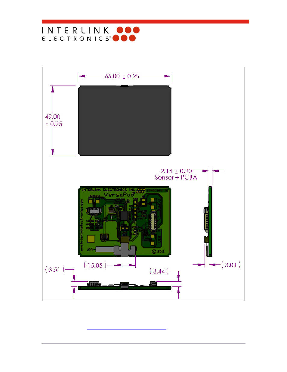 0 drawings and dimensions | Interlink Electronics VersaPad USB User Manual | Page 19 / 22