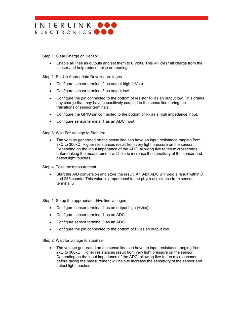 1 measuring position, 2 measuring pressure | Interlink Electronics FSLP Sensor User Manual | Page 12 / 15