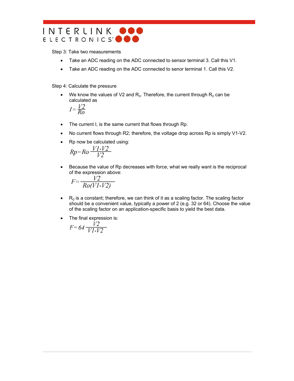 Interlink Electronics FSLP Sensor User Manual | Page 13 / 15