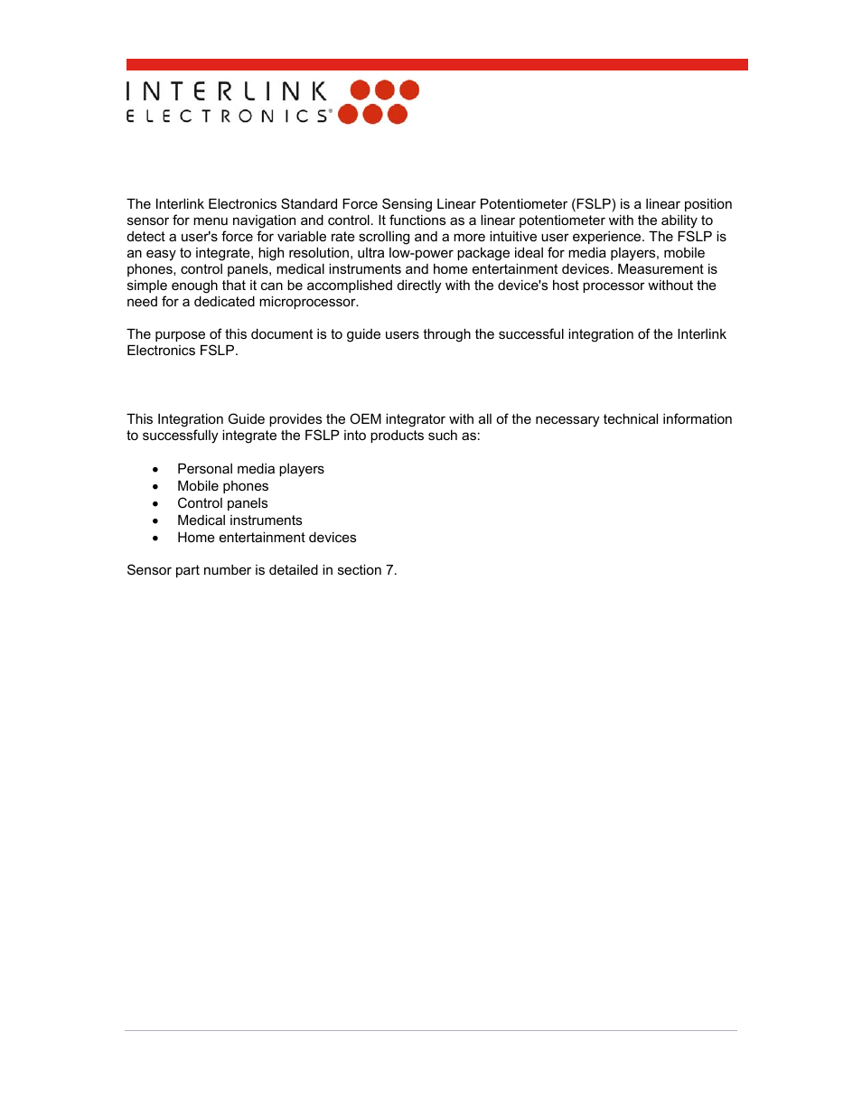 0 introduction, 0 scope | Interlink Electronics FSLP Sensor User Manual | Page 3 / 15