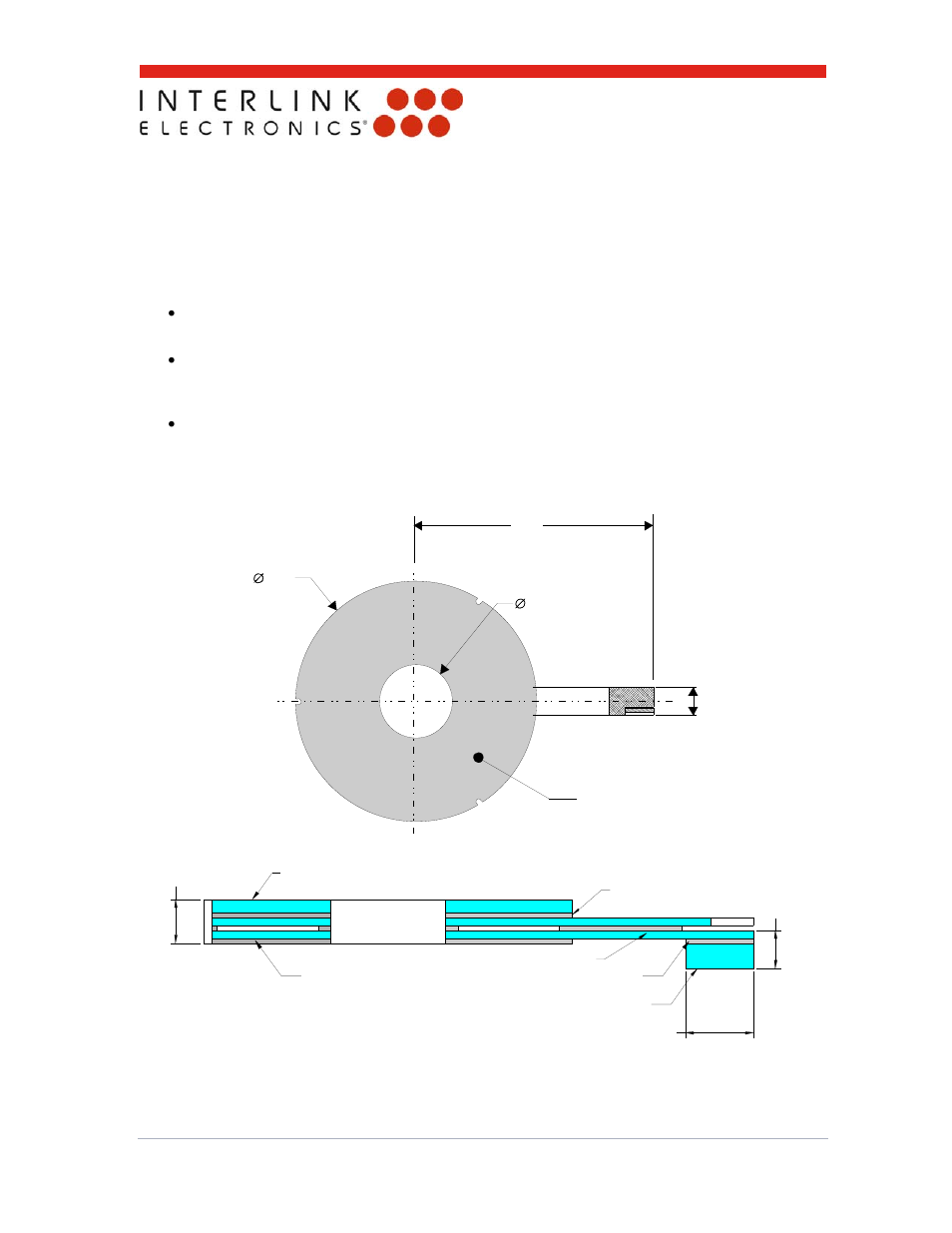 0 mounting and connection, 1 mounting | Interlink Electronics Ring Sensor User Manual | Page 6 / 14