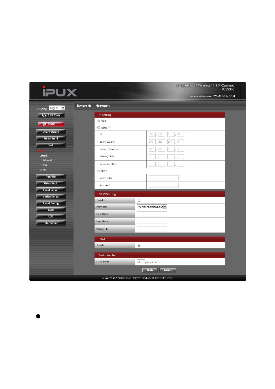 4 network settings, 1 network >> network | IPUX ICS2300 Advanced Installation Guide User Manual | Page 32 / 73