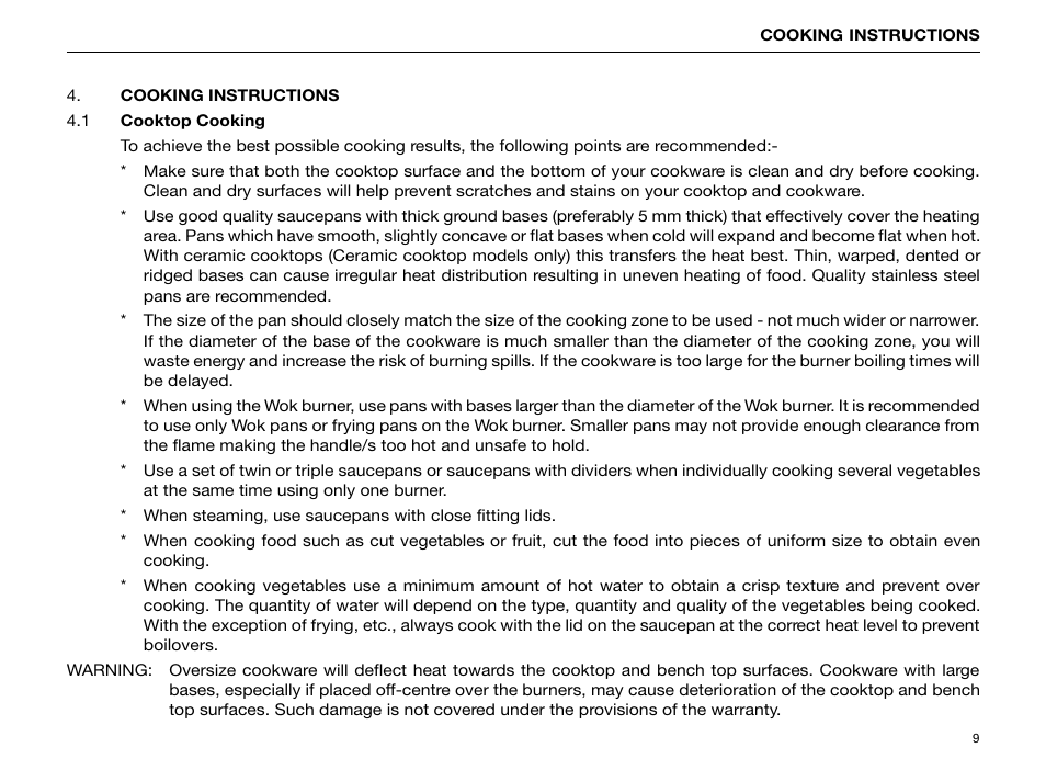 Kleenmaid CC29 User Manual | Page 11 / 36