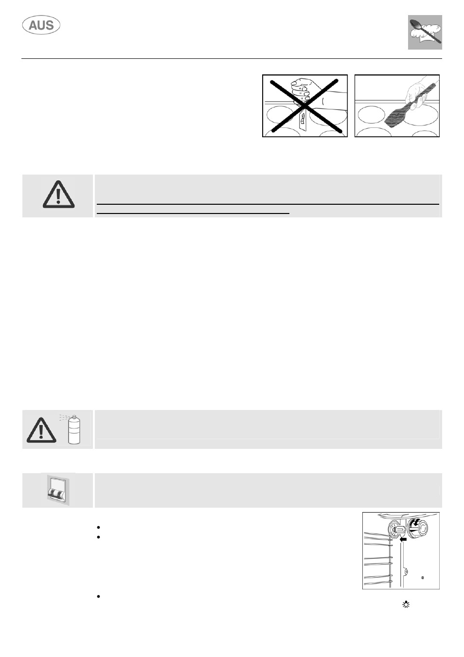 Instructions for the user, 10 cleaning the oven, 11 replacing the oven light bulb | 1 cleaning the oven walls, 2 cleaning the oven door, Proceed as follows | Kleenmaid S9 February 2006 User Manual | Page 42 / 48