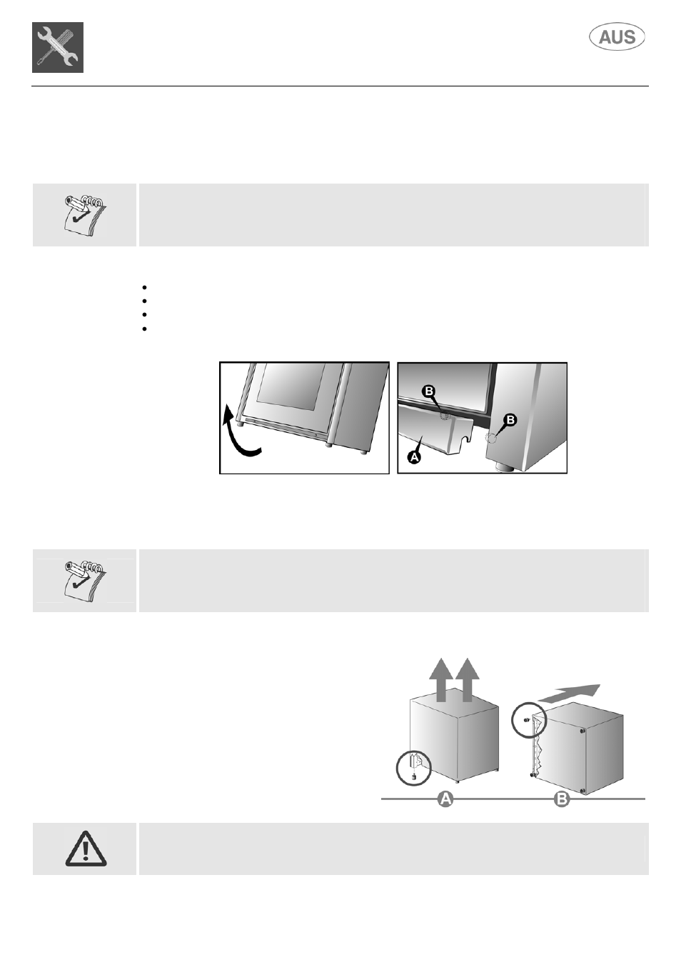 Instructions for the installer, 2 fitting the front moulding, 3 fitting the adjustable feet | Kleenmaid S9 February 2006 User Manual | Page 9 / 48