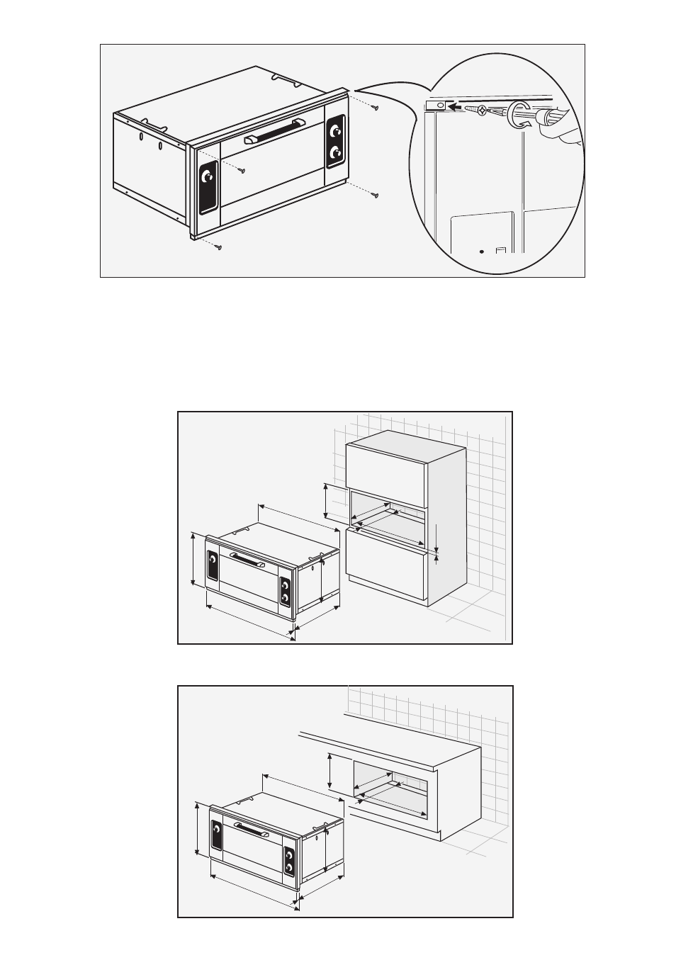 Building-in building under fig. 10, Fig. 12 fig. 11 | Kleenmaid TO850X User Manual | Page 13 / 16