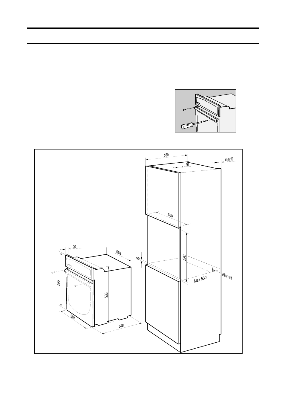 Installation of electric oven | Kleenmaid TO600X User Manual | Page 28 / 32