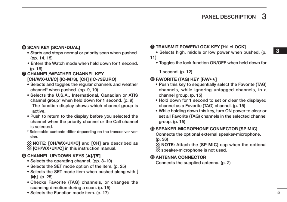 Icom IC-M73 Plus User Manual | Page 13 / 56