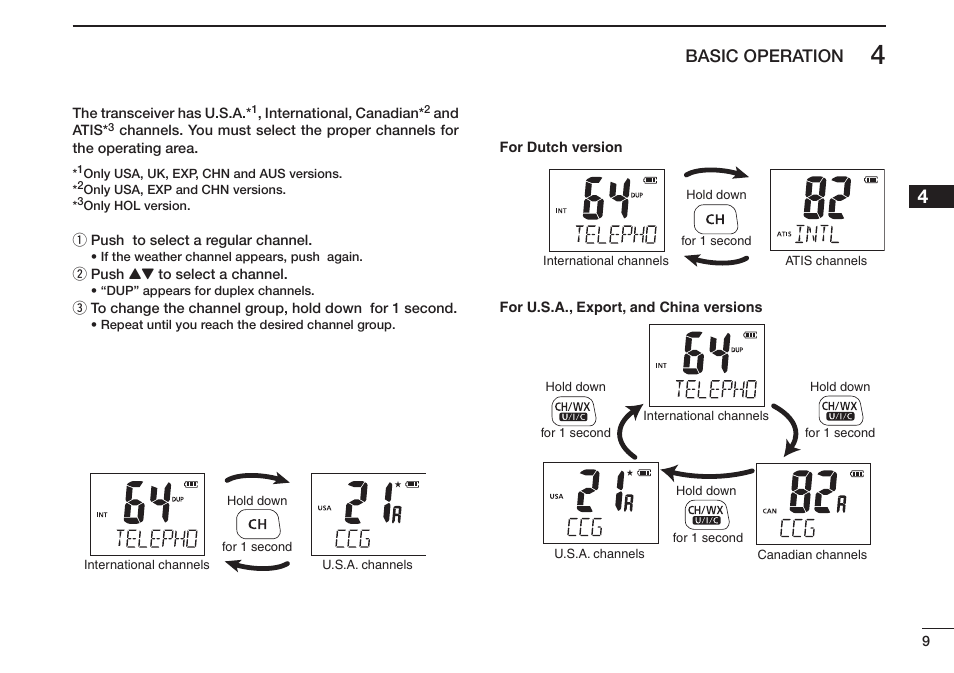 Icom IC-M73 Plus User Manual | Page 17 / 56