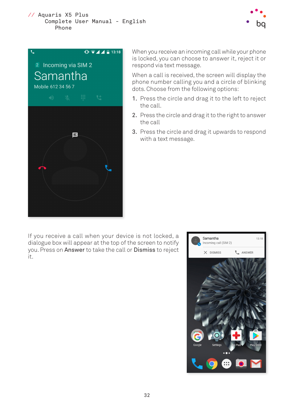 BQ Aquaris X5 Plus User Manual | Page 32 / 87