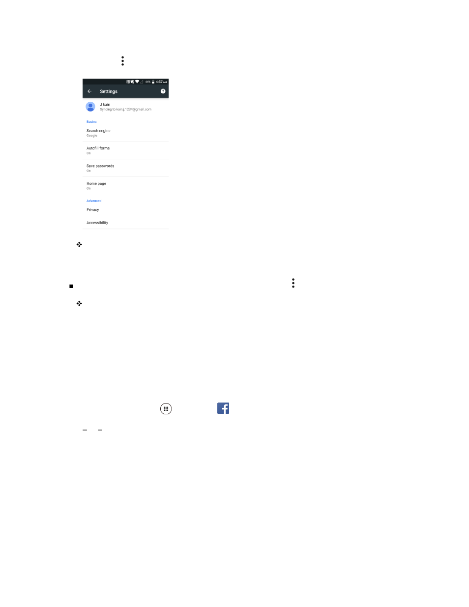 Facebook | Kyocera DuraForce Pro User Manual | Page 113 / 245