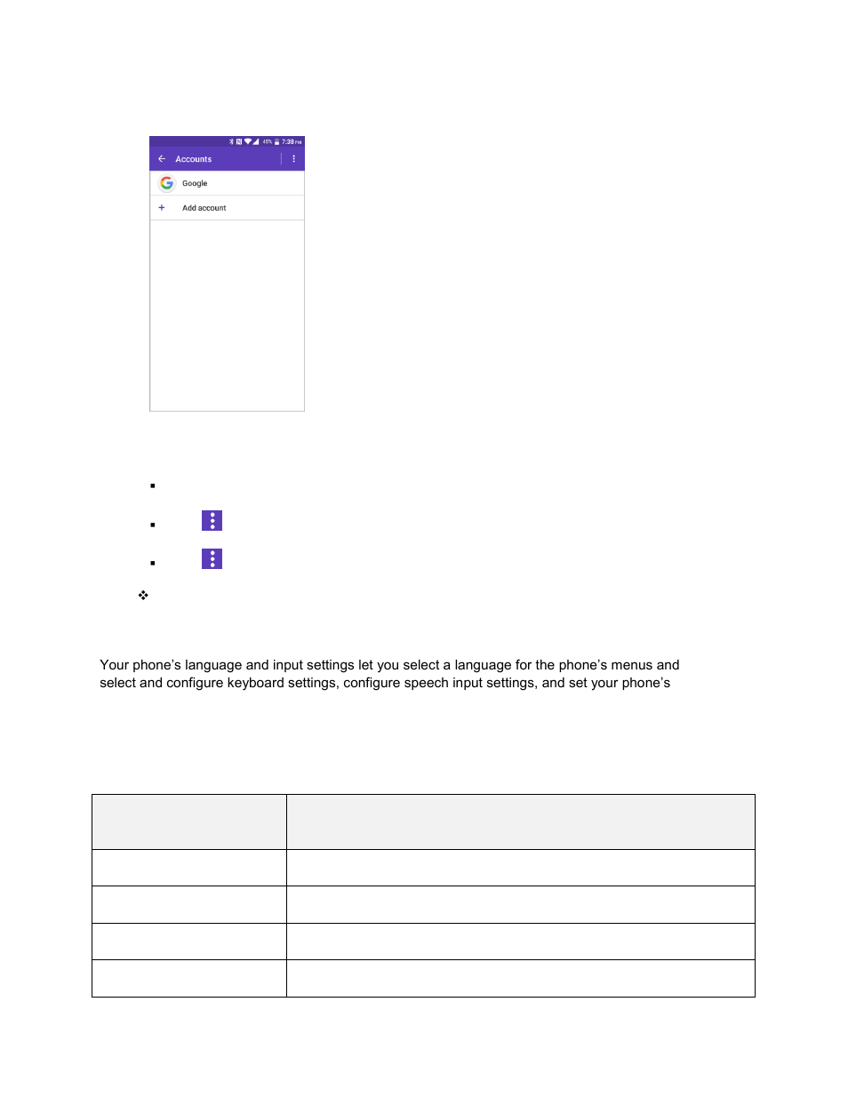 Language and input settings | Kyocera DuraForce Pro User Manual | Page 214 / 245