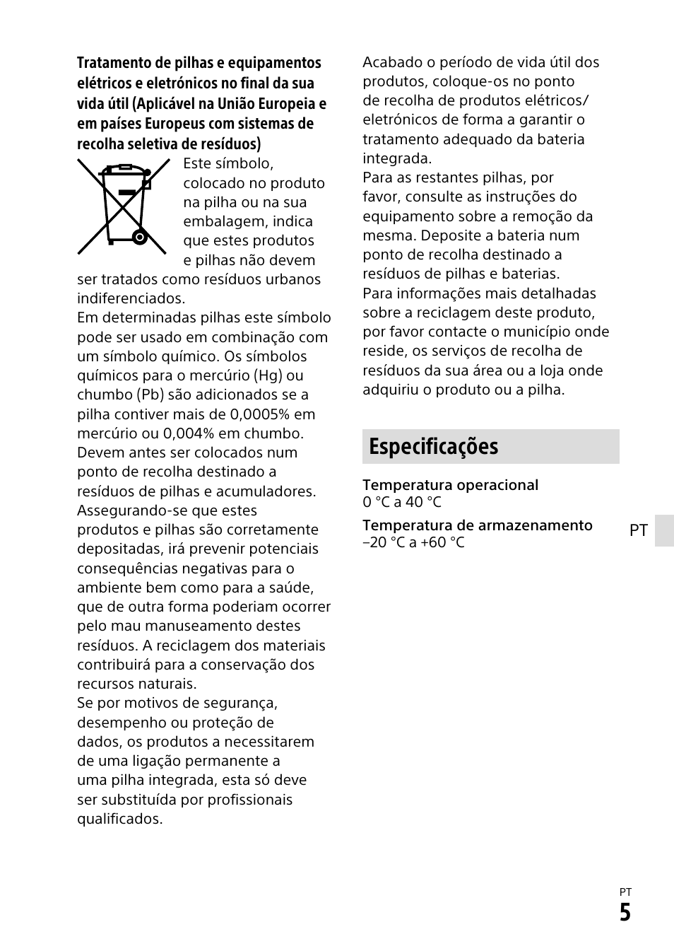Especificações | Sony α6500 ILCE-6500 User Manual | Page 237 / 507
