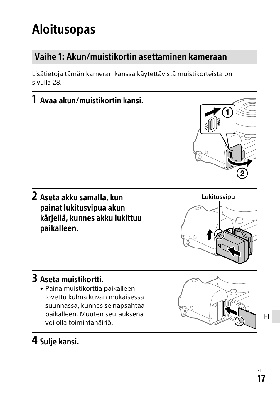 Aloitusopas | Sony α6500 ILCE-6500 User Manual | Page 433 / 507