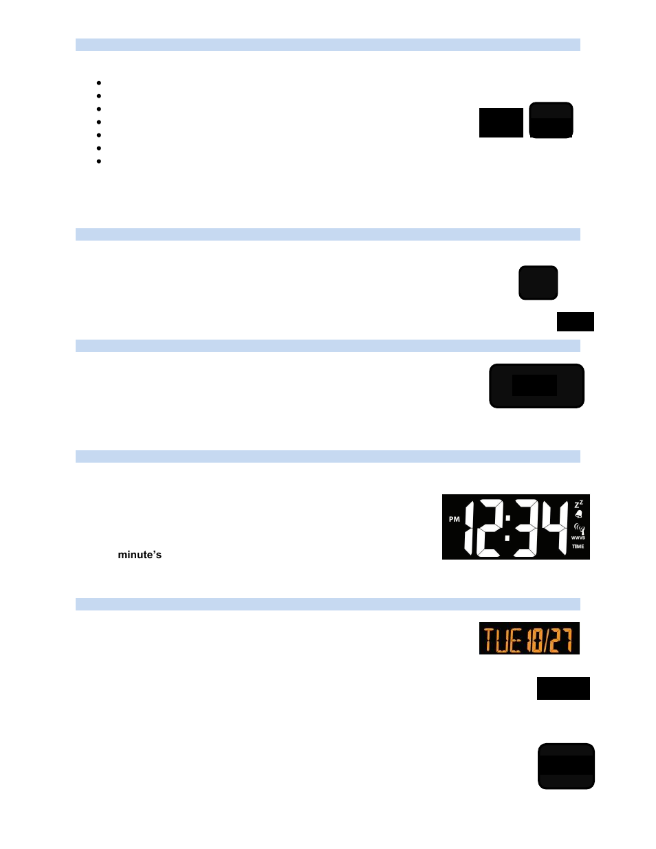 Time zone, Daylight saving indicator, 12 or 24 hour time format | Set time, Set calendar | La Crosse Technology 616-146a User Manual | Page 6 / 11