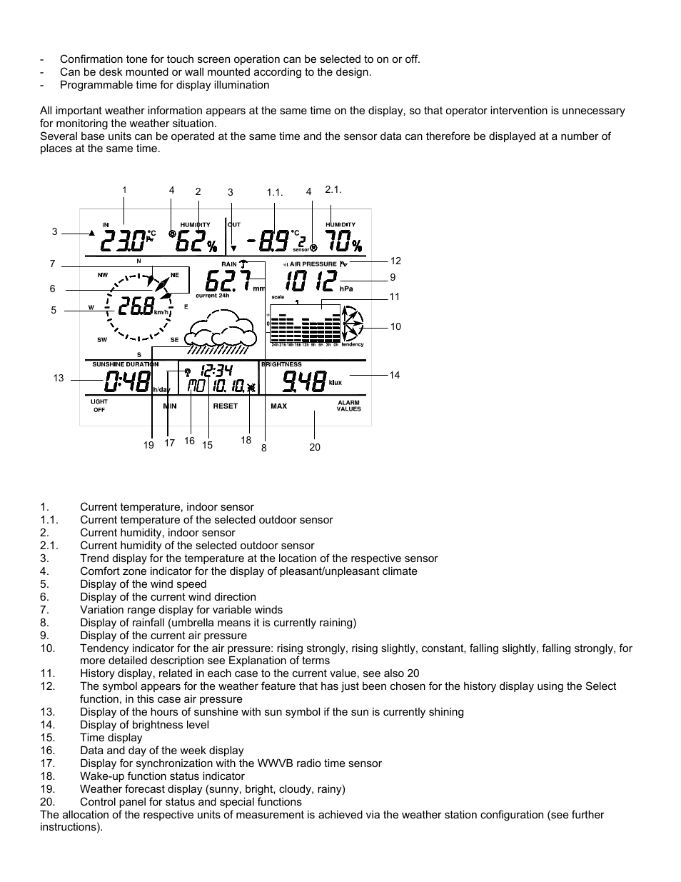 La Crosse Technology WS-2510 User Manual | Page 4 / 29