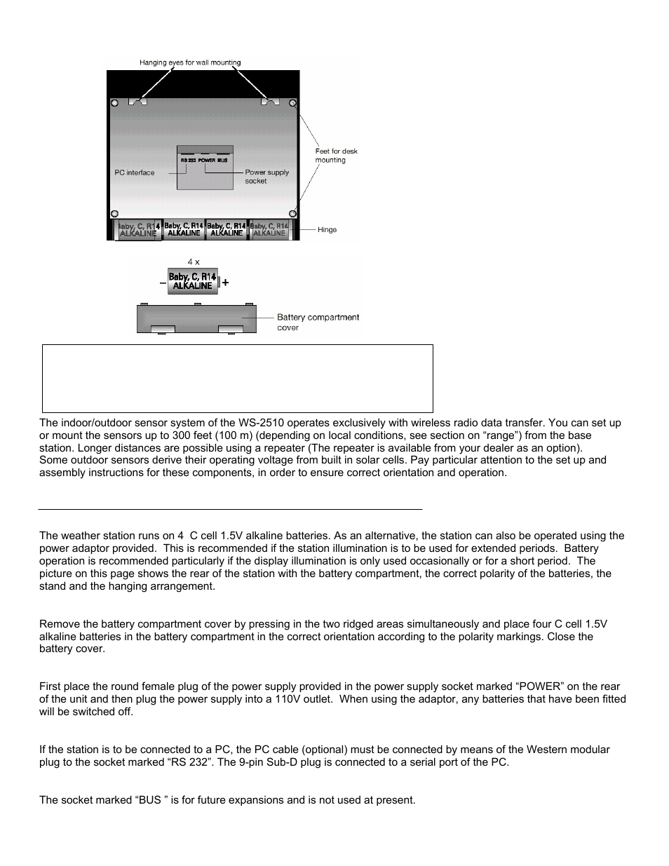 La Crosse Technology WS-2510 User Manual | Page 5 / 29