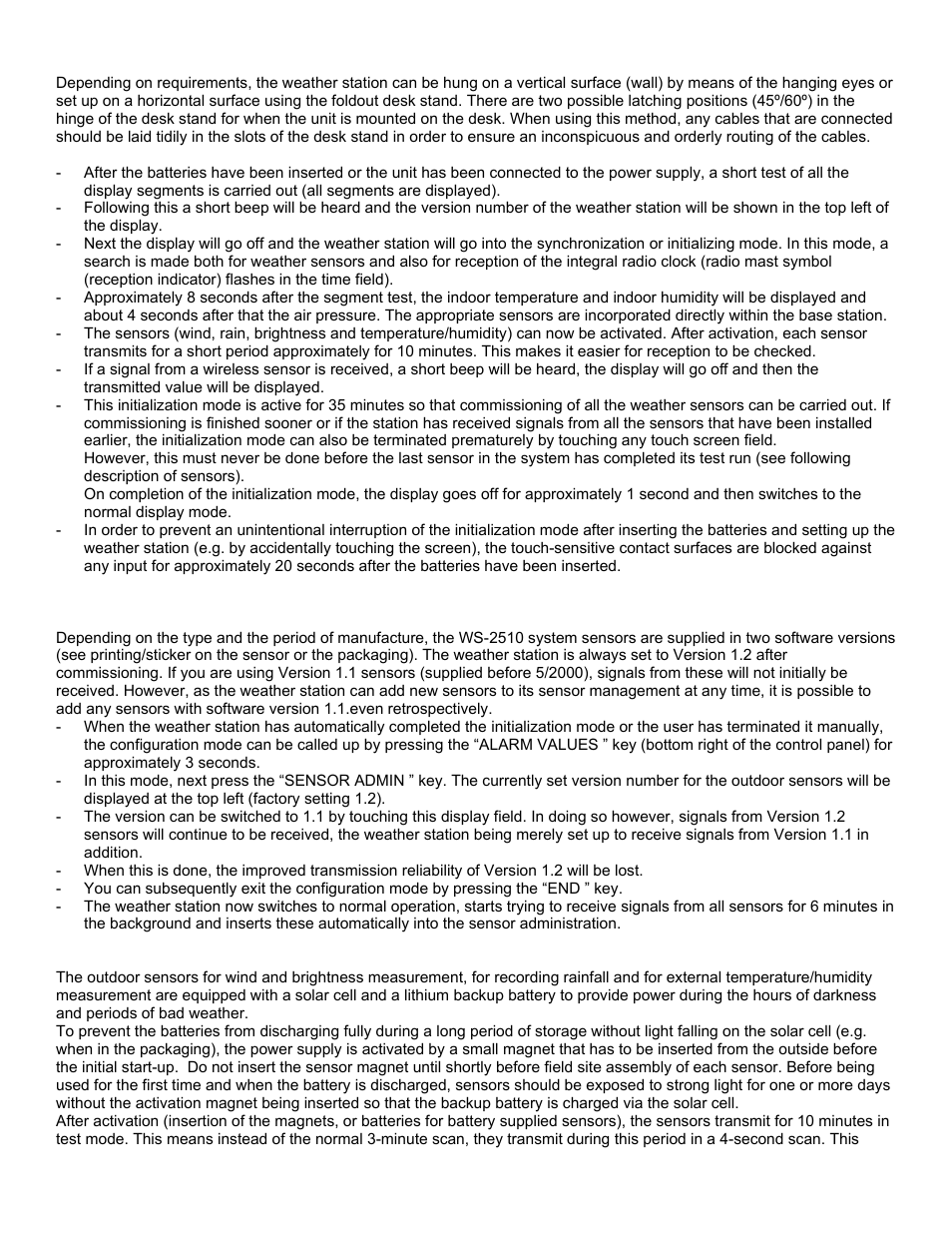 La Crosse Technology WS-2510 User Manual | Page 6 / 29