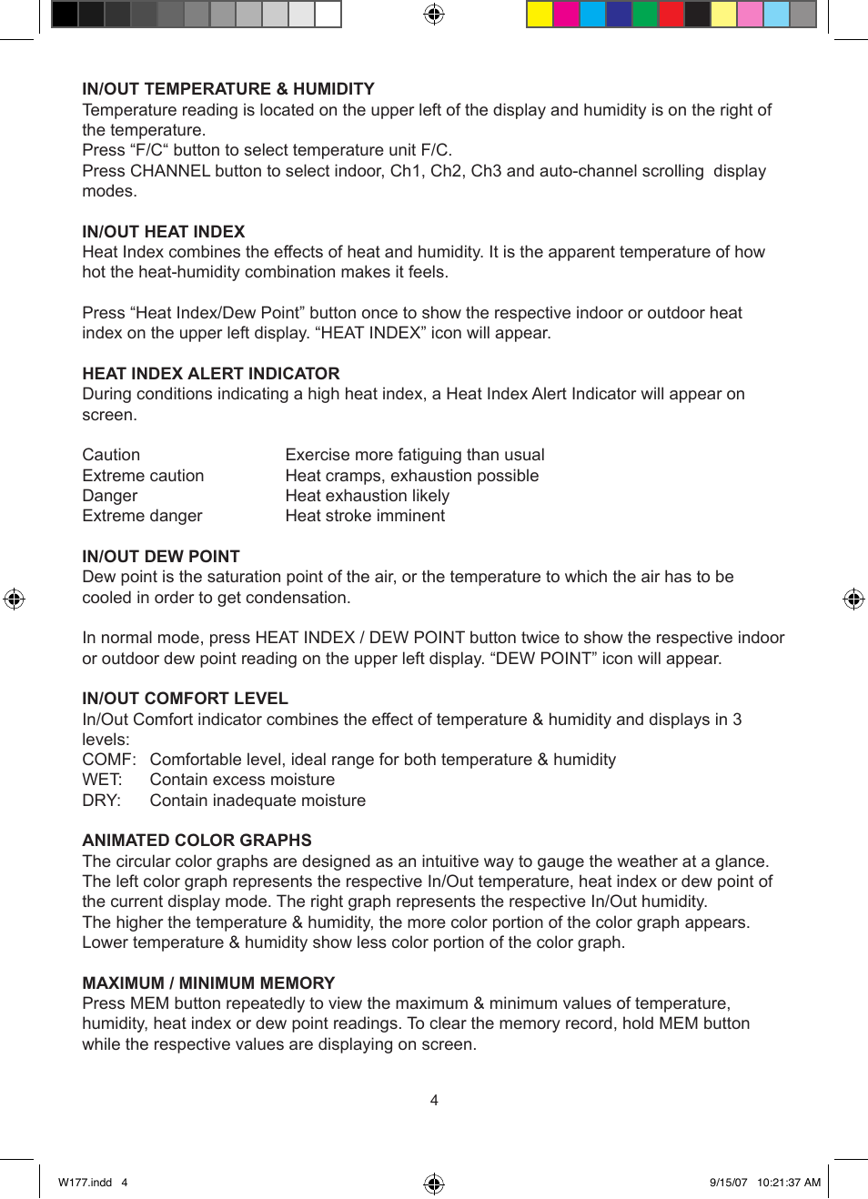 La Crosse Technology 450 User Manual | Page 4 / 10