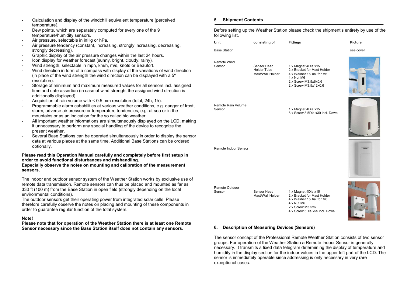 La Crosse Technology WS-7015 User Manual | Page 3 / 12