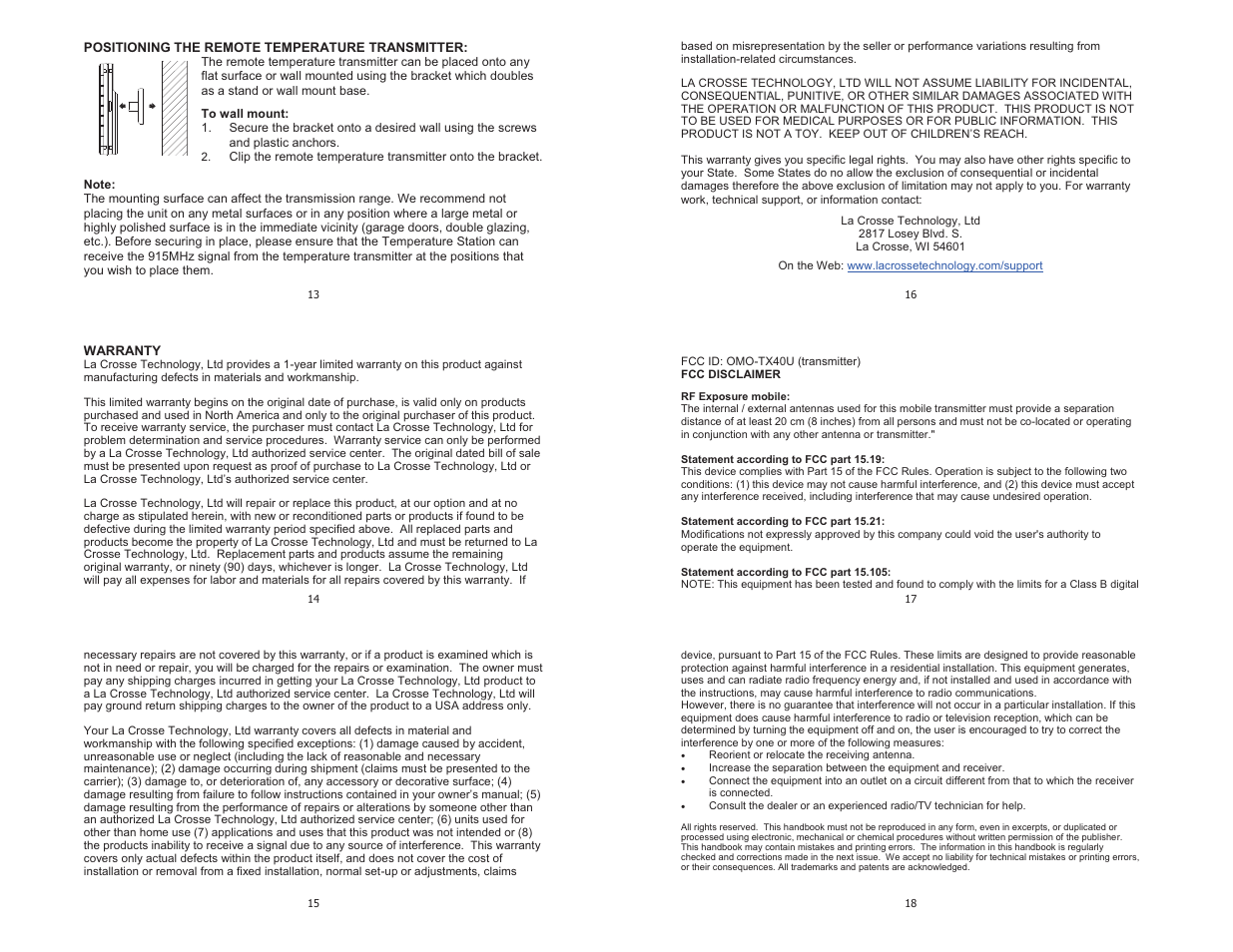 La Crosse Technology WS-9782 User Manual | Page 3 / 11