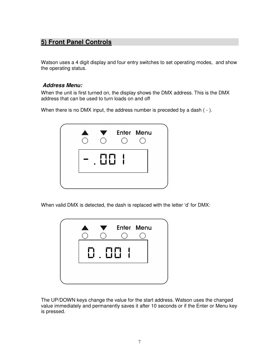 D.001 | Leprecon Watson User Manual | Page 7 / 13