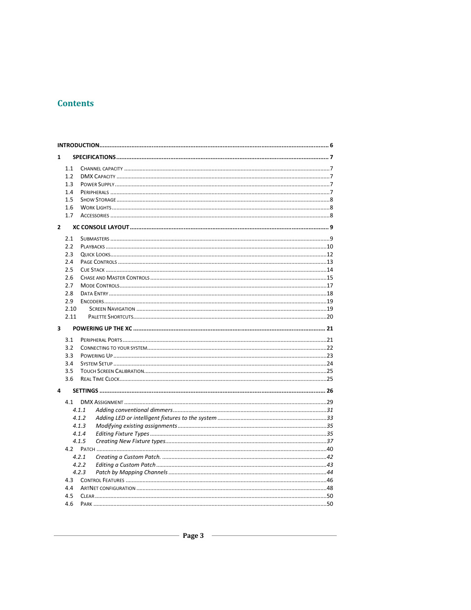 Leprecon XC 350 User Manual | Page 3 / 144