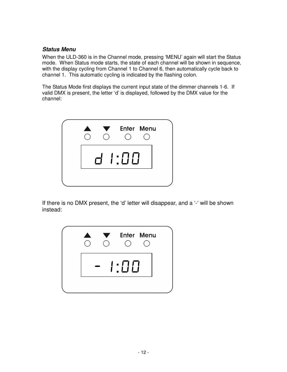 Leprecon ULD-360DMX User Manual | Page 12 / 16