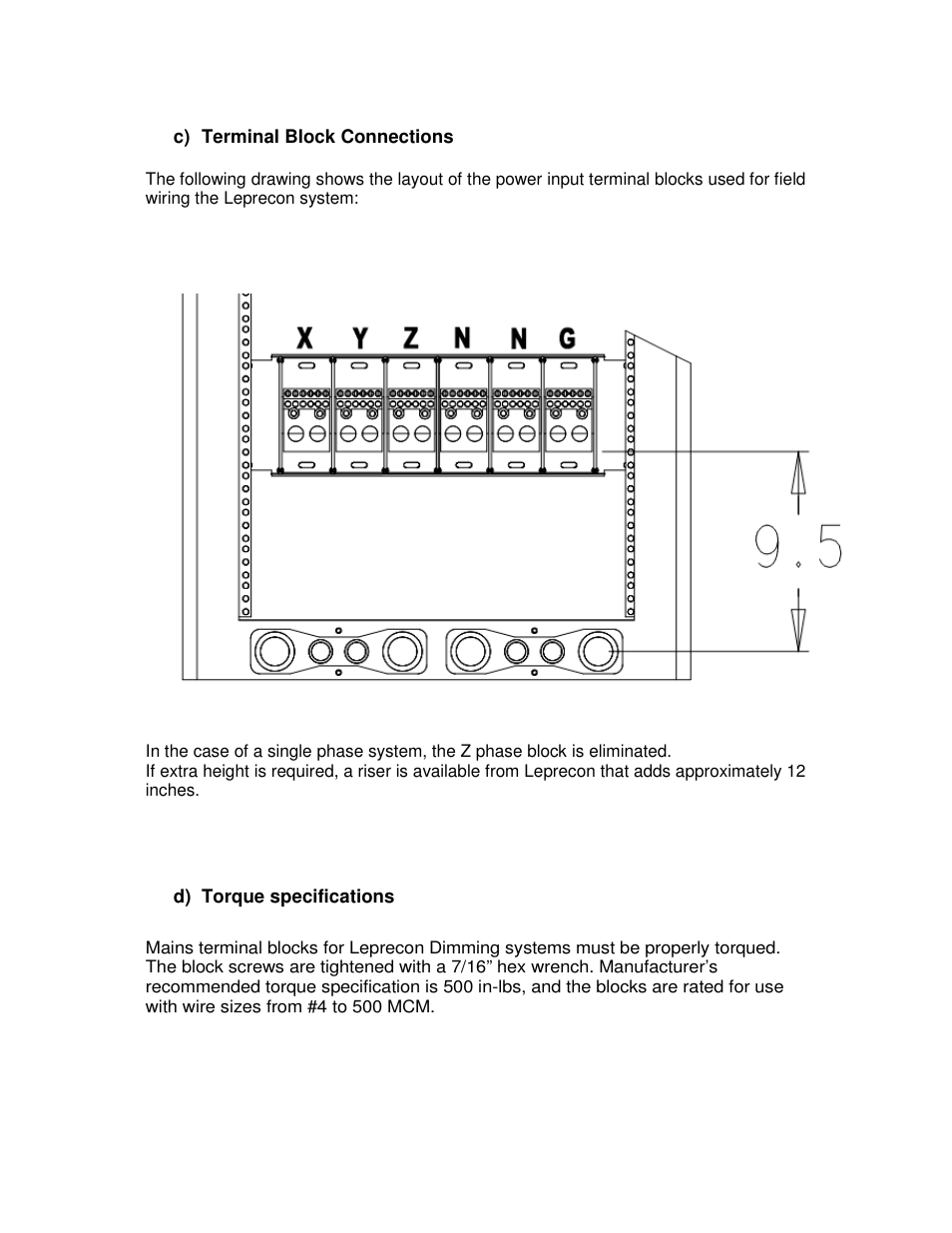 Leprecon VX Series permanent rack User Manual | Page 7 / 9