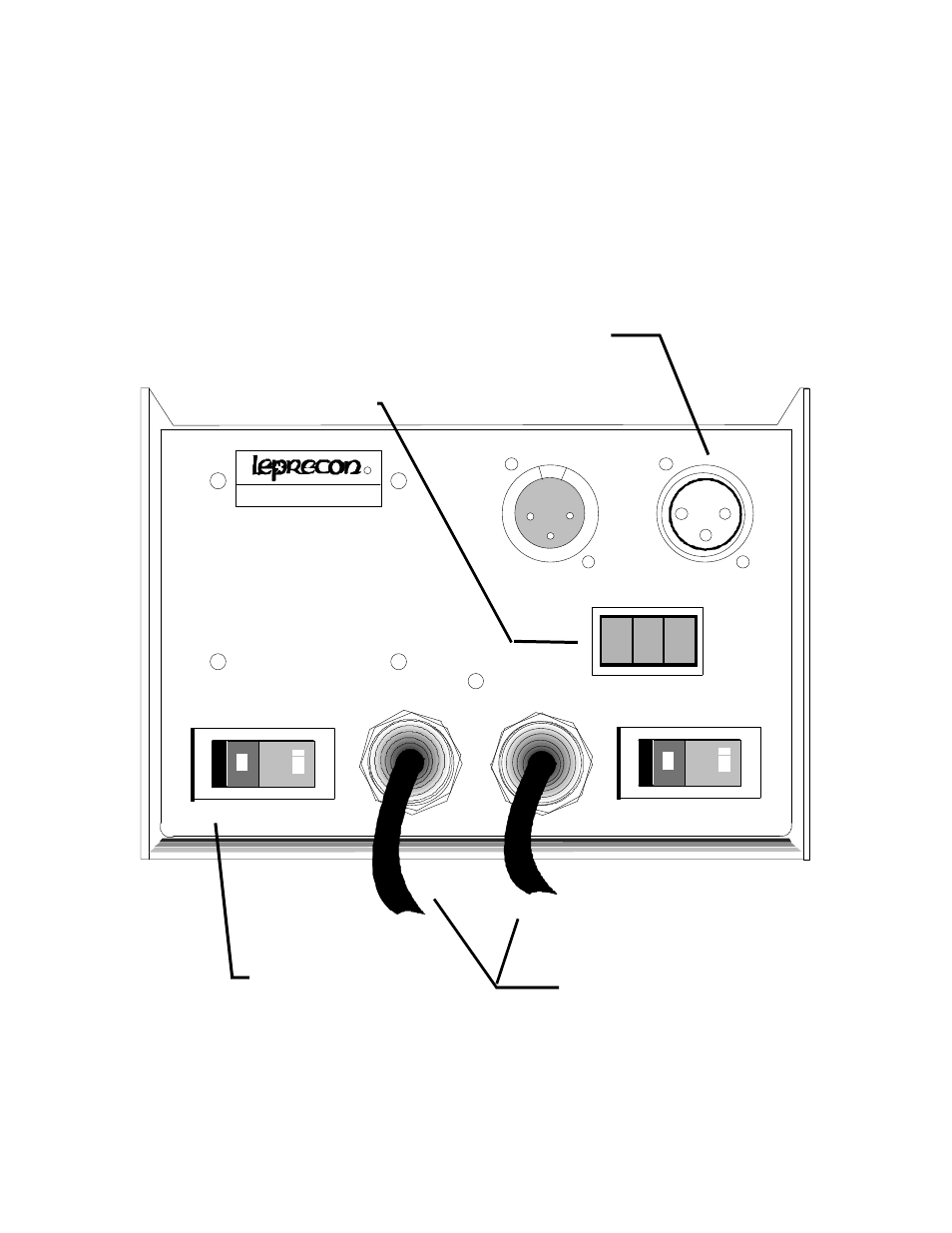 Illustration, Breaker line cords mpx input mpx address | Leprecon LD-360 MPX Series User Manual | Page 2 / 10