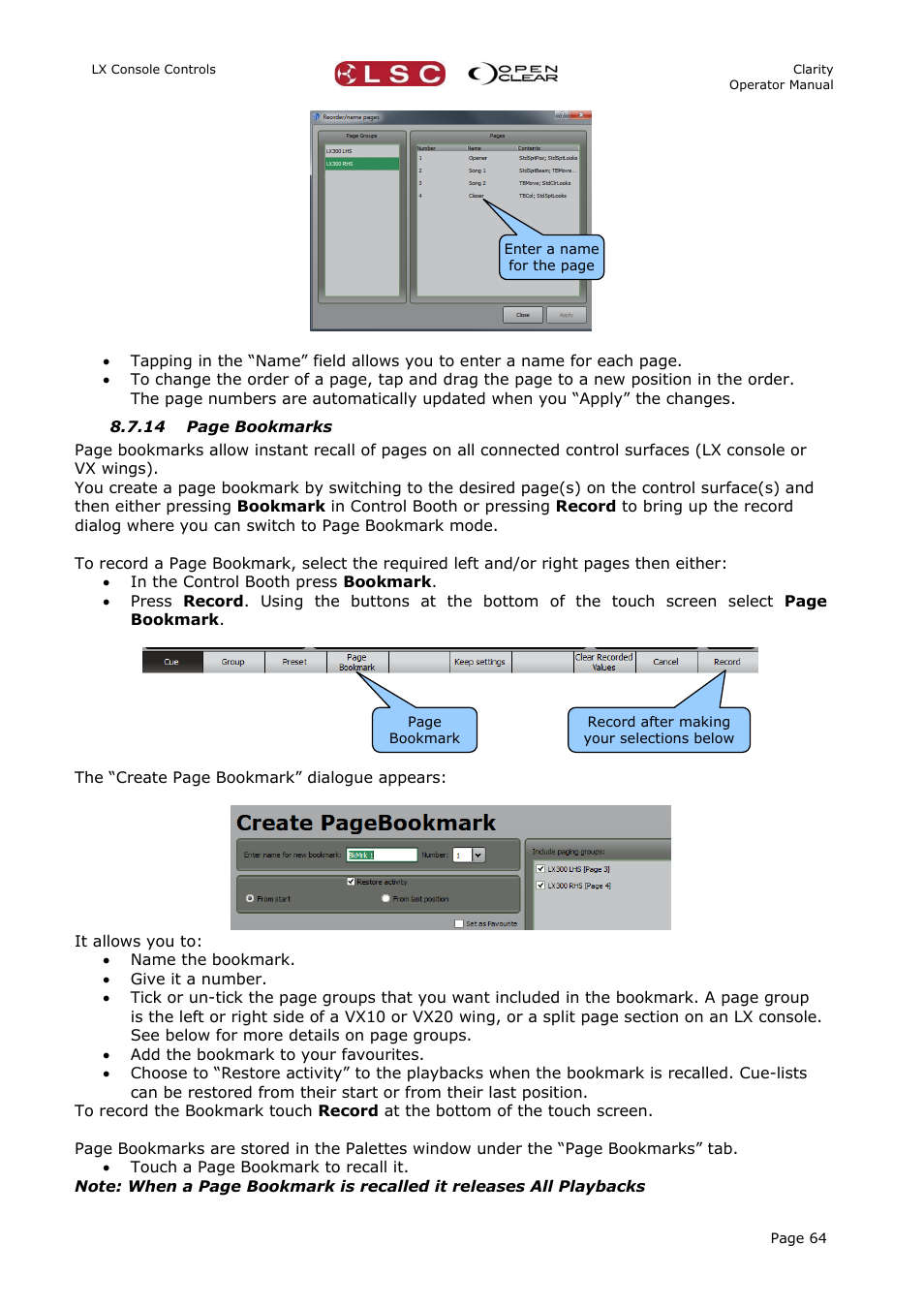LSC Lighting CLARITY LX Series v.1 User Manual | Page 74 / 276
