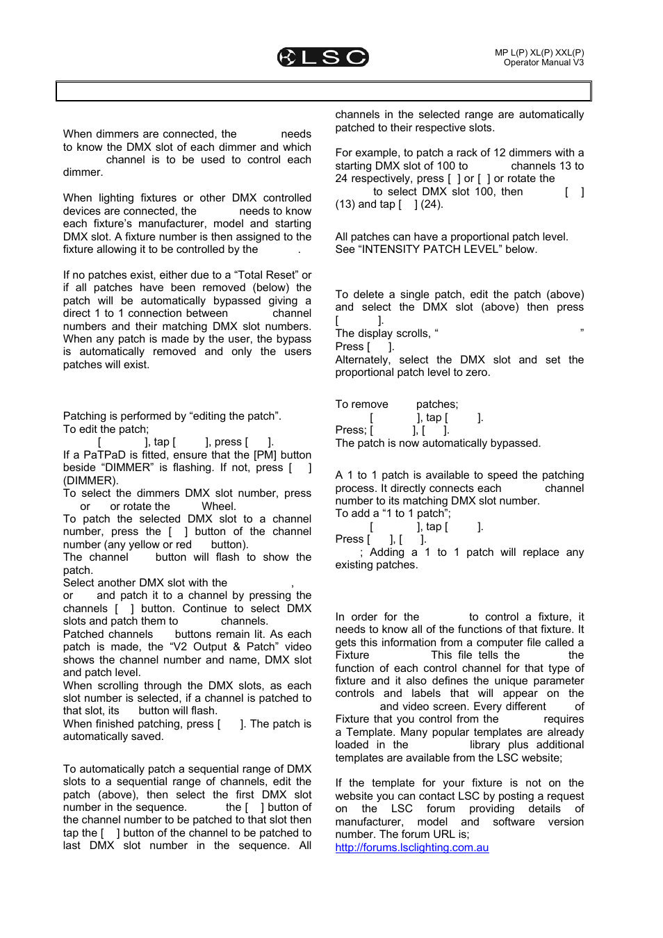 LSC Lighting maXim MP User Manual | Page 22 / 84