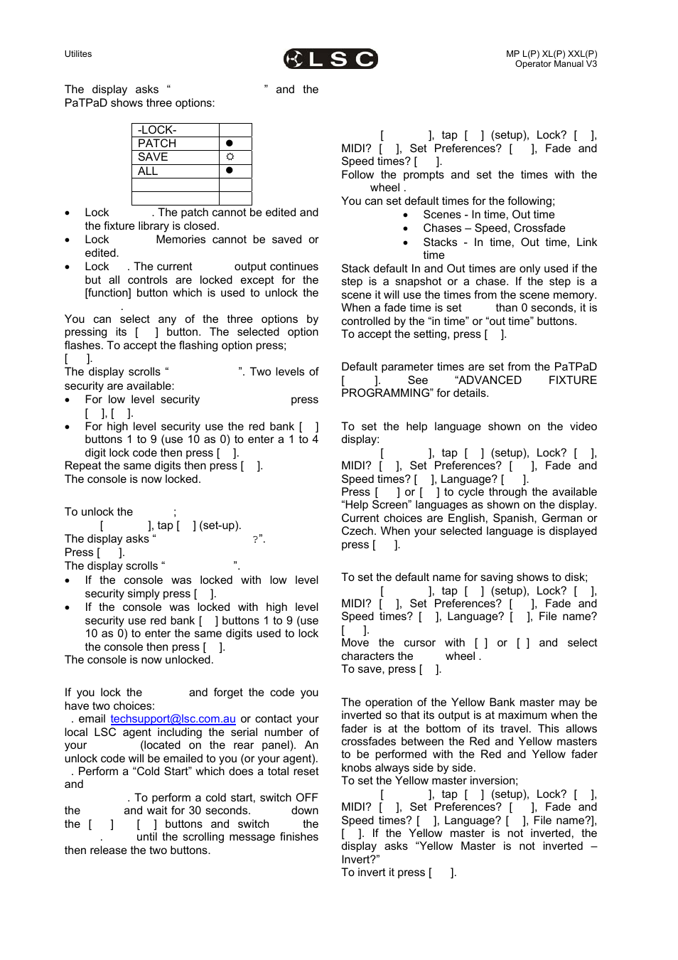 LSC Lighting maXim MP User Manual | Page 78 / 84