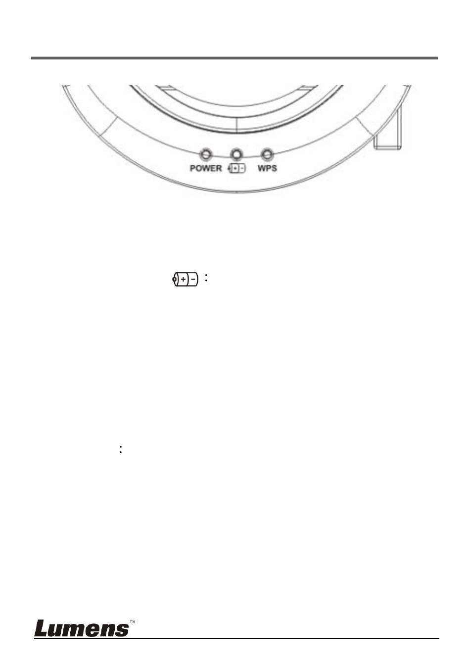 Chapter 4 description of led indicator | Lumens Technology DC-W50 User Manual | Page 10 / 29