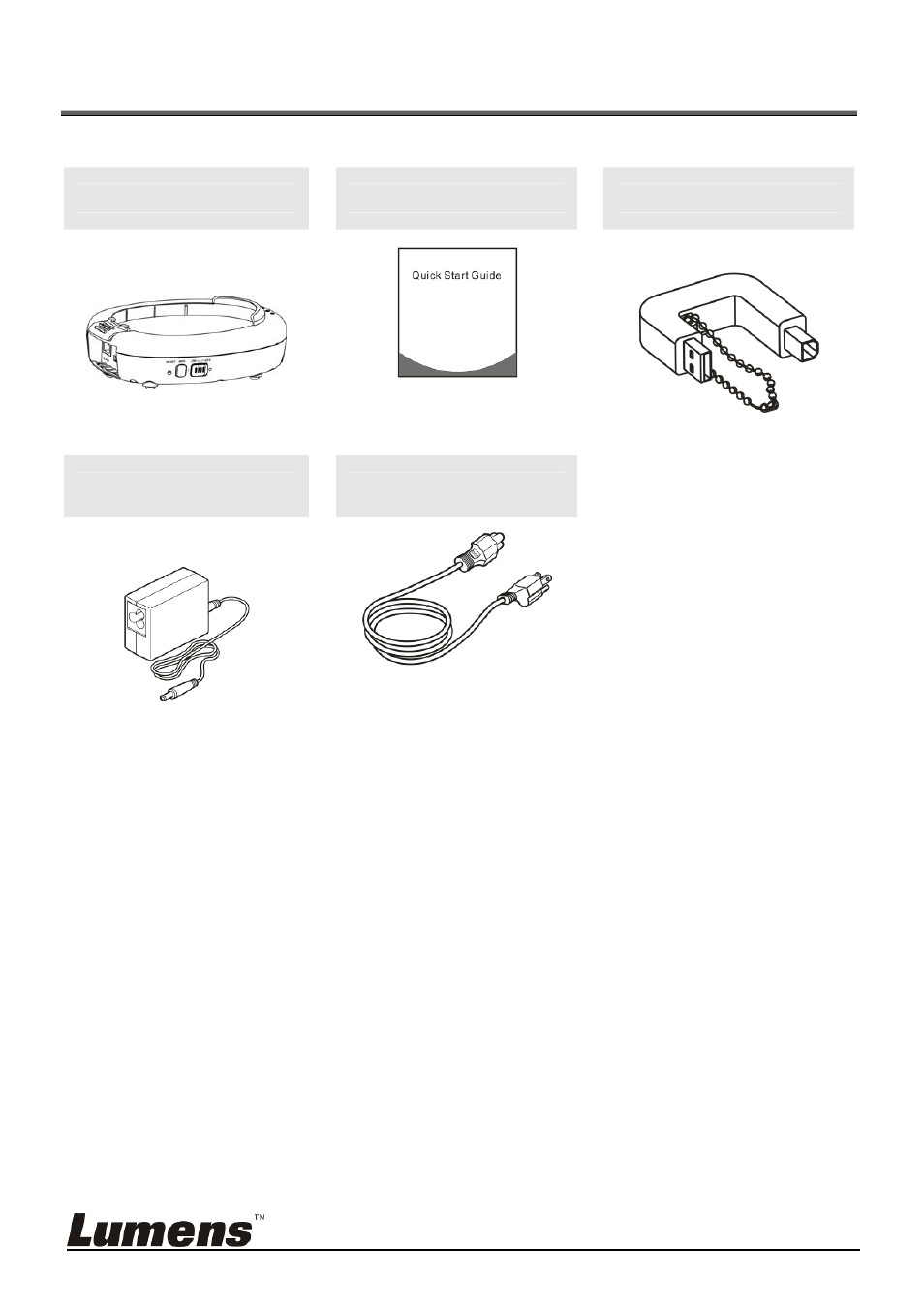 Chapter 2 package contents | Lumens Technology DC-W50 User Manual | Page 7 / 29