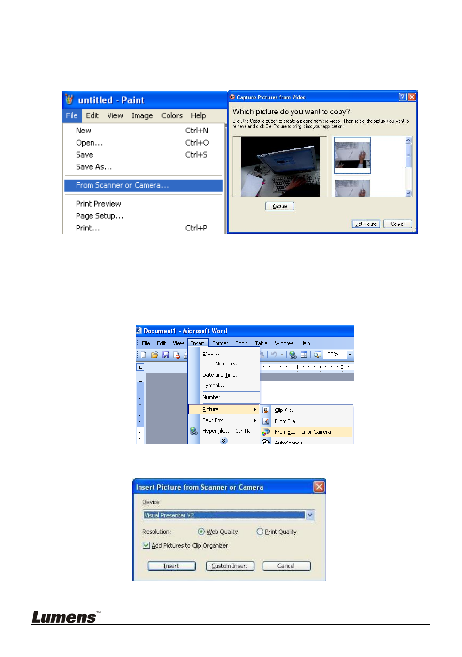 Lumens Technology DC166 User Manual | Page 30 / 36