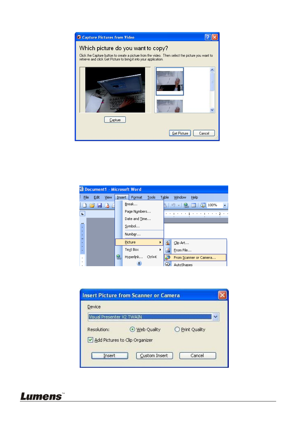 Lumens Technology DC166 User Manual | Page 31 / 36