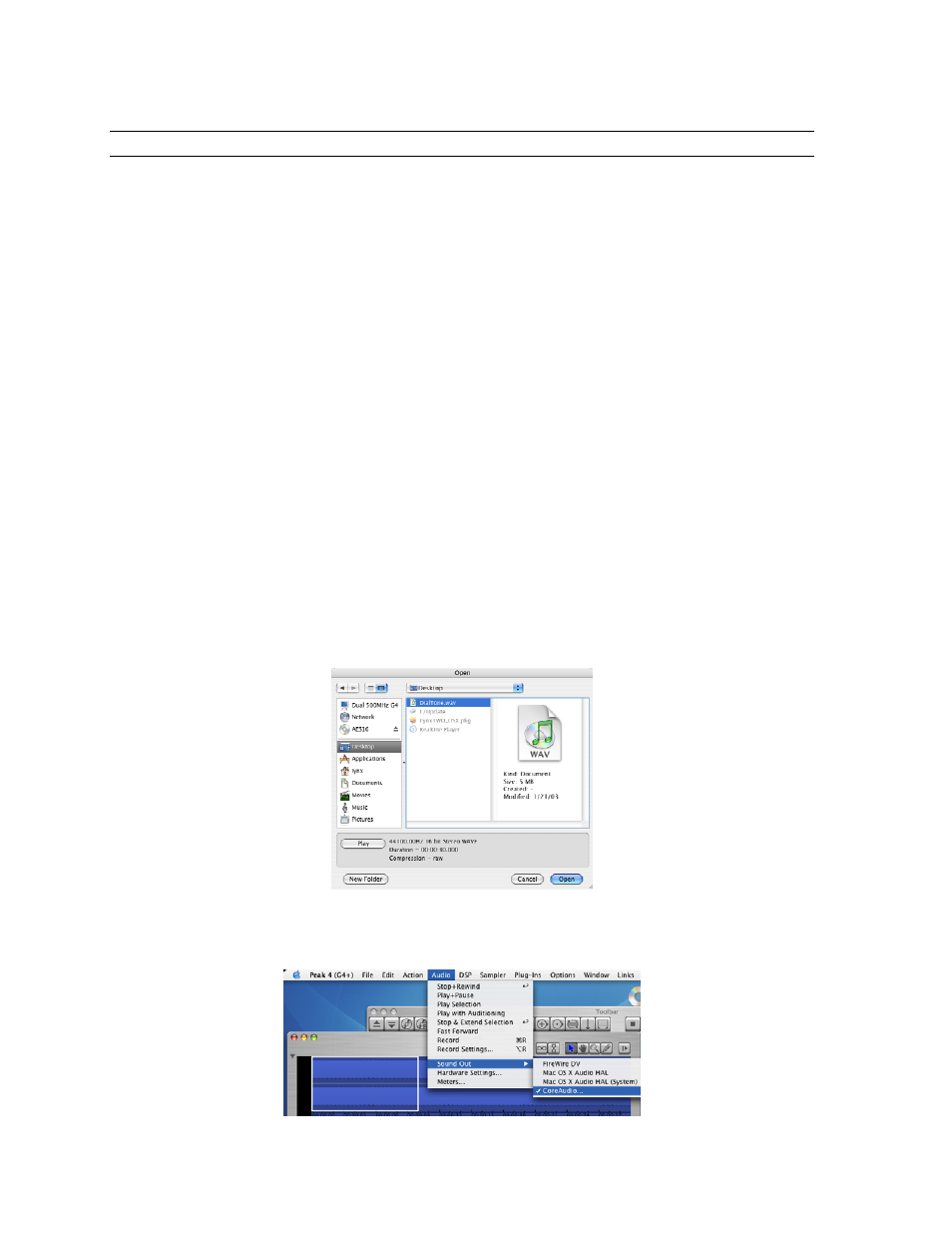2 macintosh quick audio test, Macintosh quick audio test | Lynx Studio LT-FW User Manual | Page 17 / 43