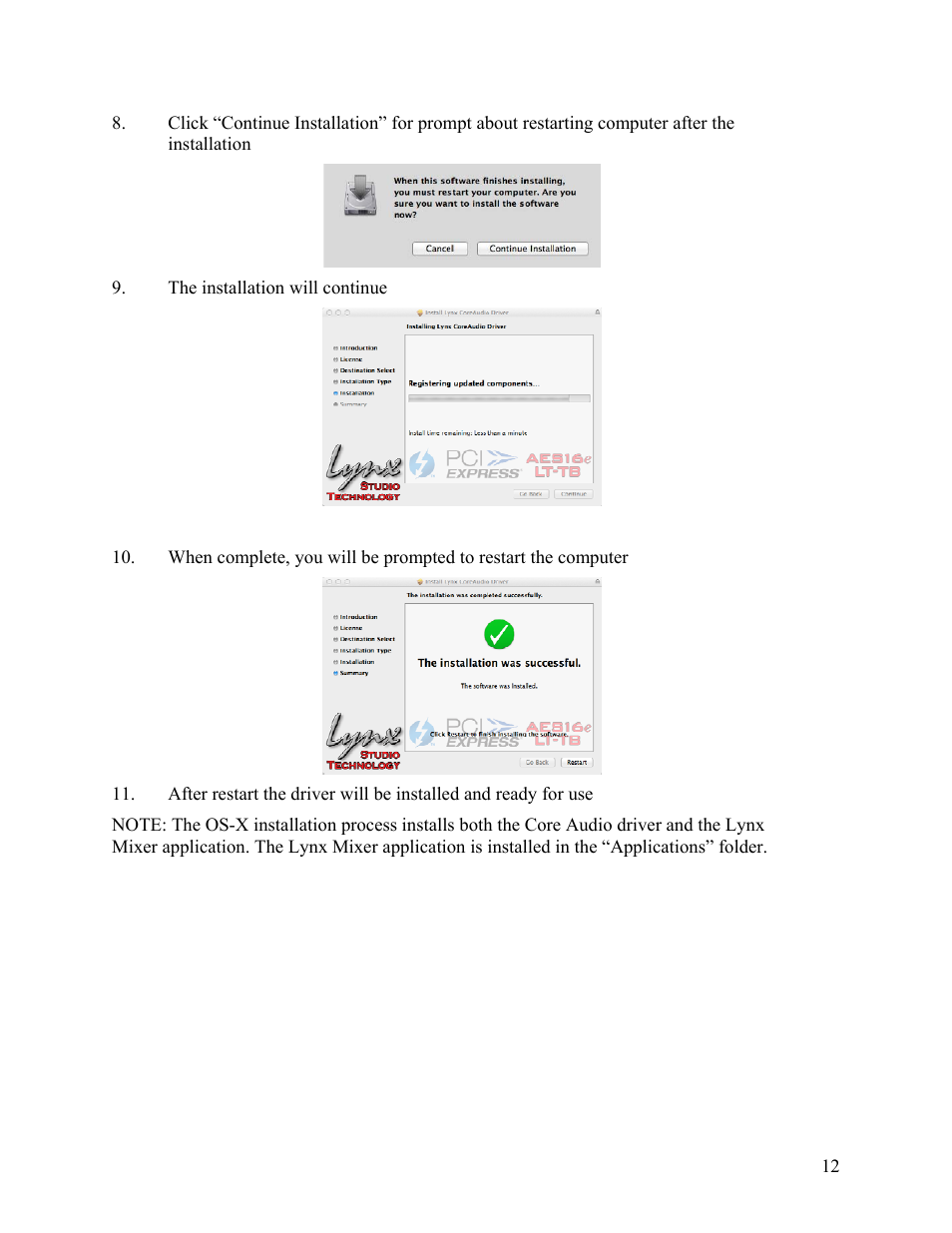 Lynx Studio E44 User Manual | Page 12 / 56