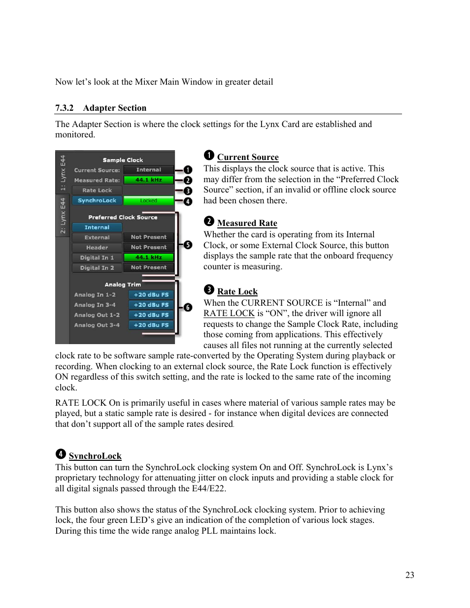 Lynx Studio E44 User Manual | Page 23 / 56