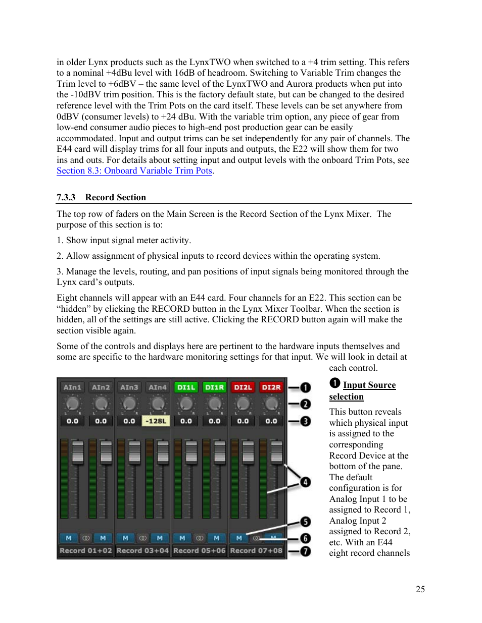 Lynx Studio E44 User Manual | Page 25 / 56