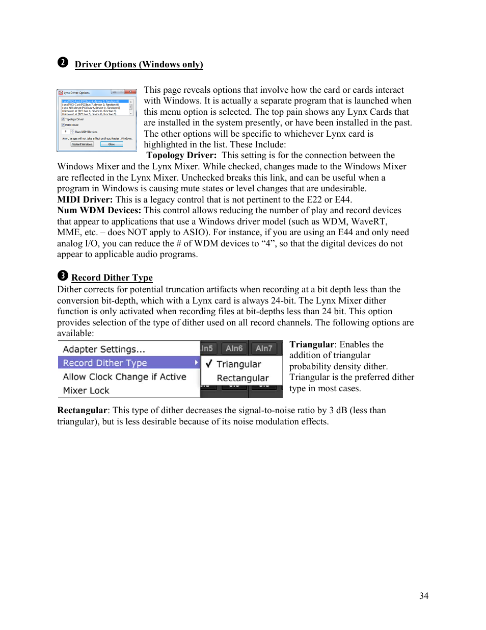 Lynx Studio E44 User Manual | Page 34 / 56