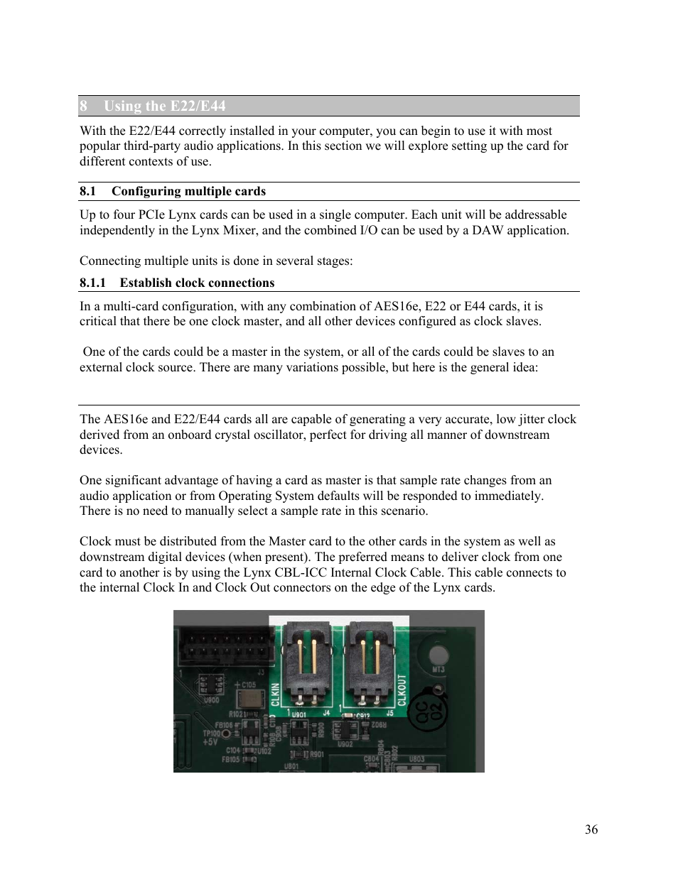Lynx Studio E44 User Manual | Page 36 / 56