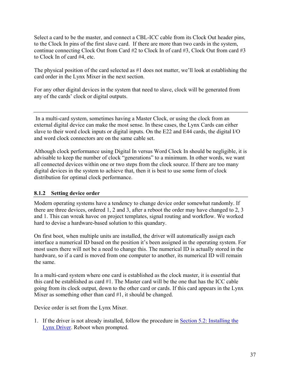 Lynx Studio E44 User Manual | Page 37 / 56