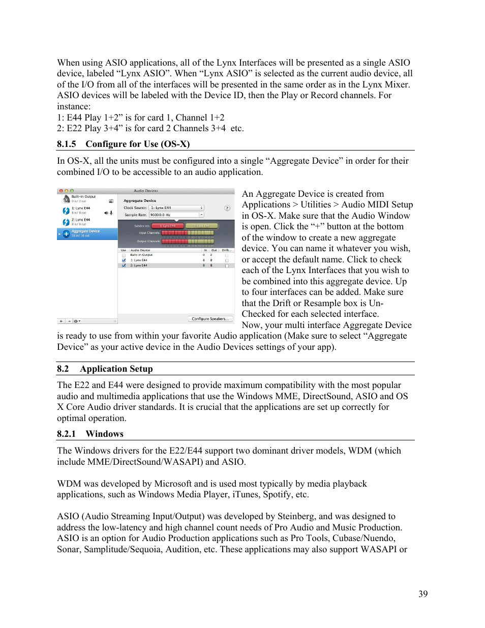 Lynx Studio E44 User Manual | Page 39 / 56