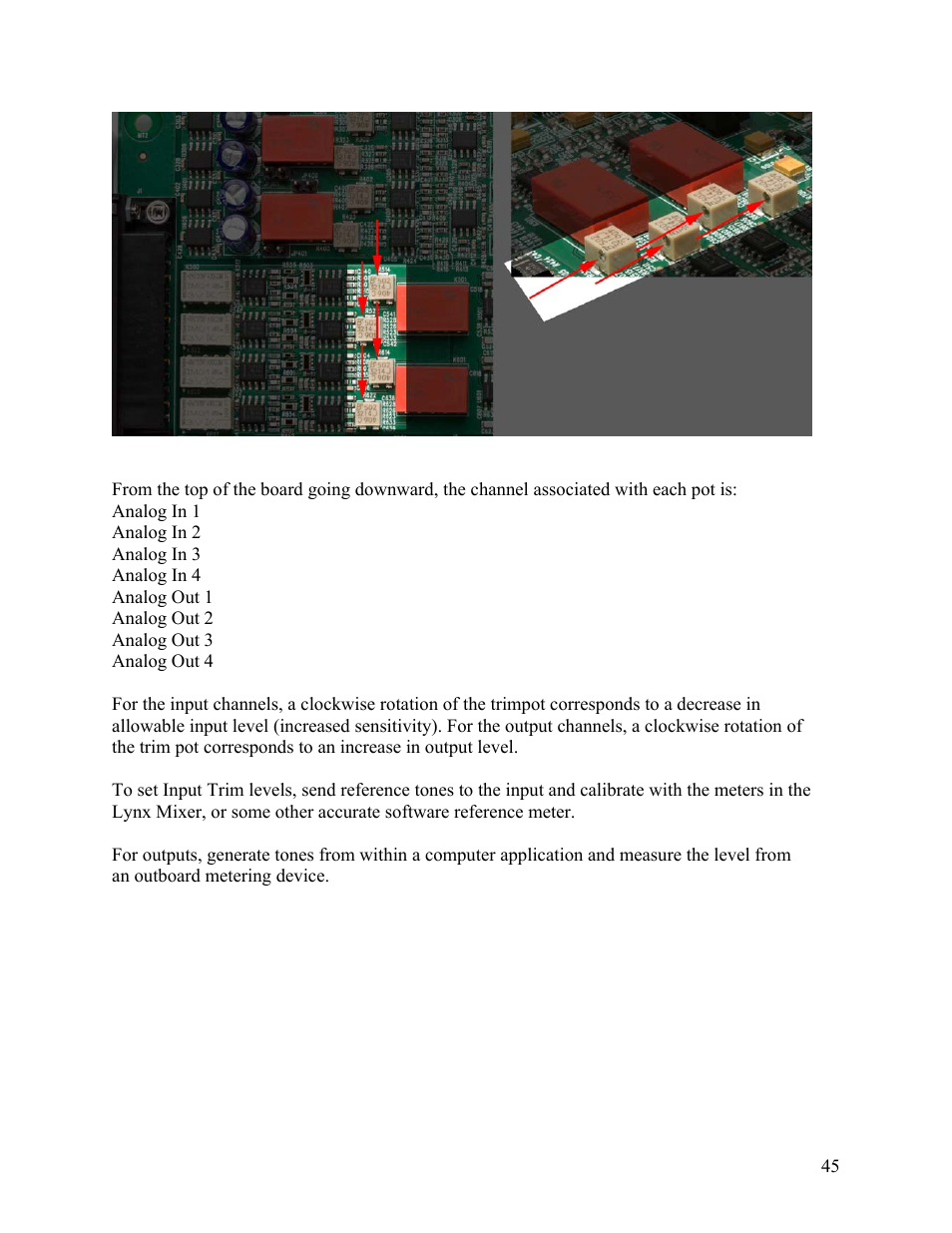 Lynx Studio E44 User Manual | Page 45 / 56