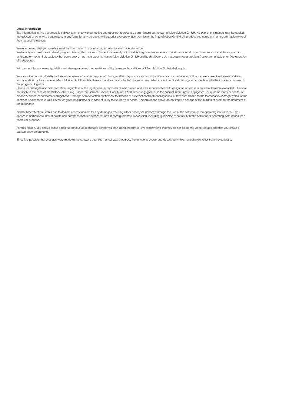 MacroSystem Bogart V6 Addition to the manual V5 for Casablanca User Manual | Page 2 / 16