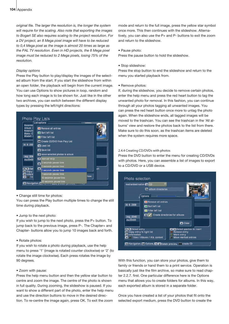 MacroSystem Bogart SE Ver.4 User manual User Manual | Page 104 / 112