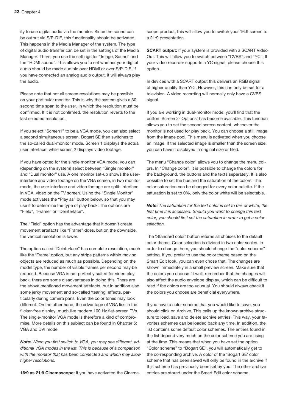 MacroSystem Bogart SE Ver.4 User manual User Manual | Page 22 / 112